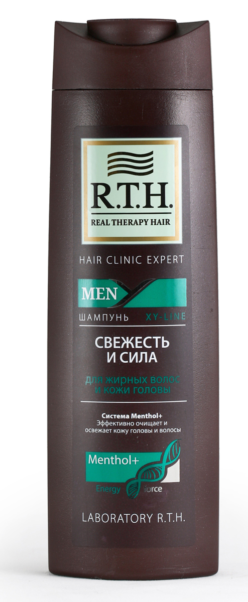 Шампунь R.T.H. Men Свежесть и сила4604903000158 Шампунь R.T.H. Men Свежесть и сила4604903000158Предназначен для восстановления естественного баланса и ощущения свежести кожи головы и волос. Система с Ментолом и комплексом витаминов питает и укрепляет корень и стержень волоса. Экстракт ментола оказывает непревзойденный освежающий эффект и нормализует естественный баланс кожи.