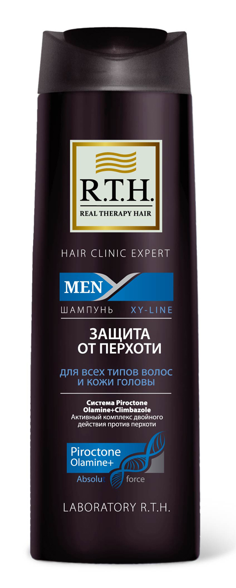 Шампунь R.T.H. Men Защита от перхоти4605845001449 Шампунь R.T.H. Men Защита от перхоти4605845001449Предназначен для чувствительной кожи головы и волос, подверженных появлению перхоти. Содержит Гликолевую кислоту, которая оказывает эффект деликатного пилинга, благодаря очищению волос и кожи головы от омертвевших чешуек кожи. Шампунь от перхоти содержит двойной комплекс активных компонентов, таких как синергетически подобранная смесь из противоперхотных препаратов: Пироктоноламина и Климбазола. Шампунь не только устраняет перхоть, но и предотвращает ее появление.