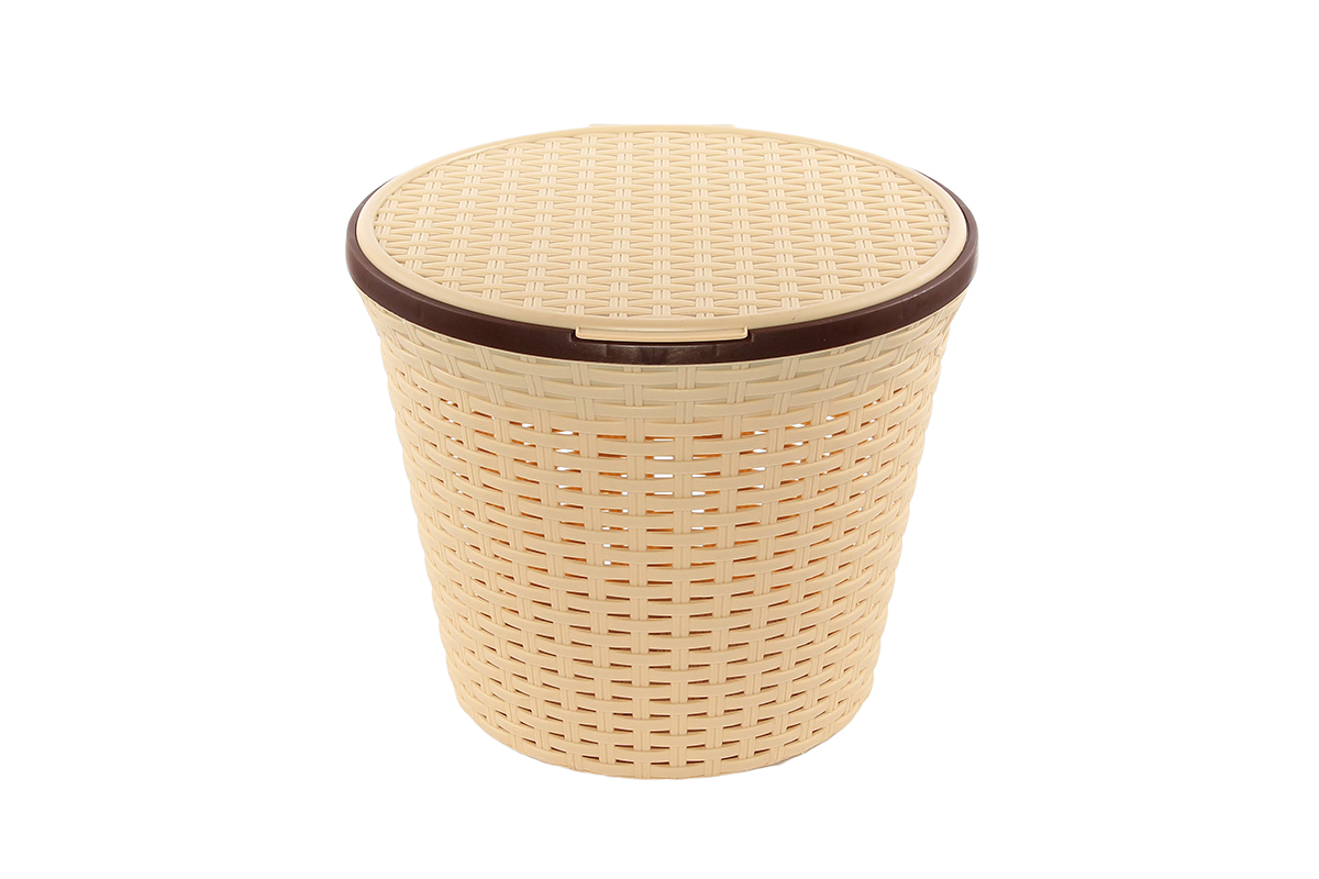 Корзина для хранения Violet Ротанг, с крышкой, 33 х 33 х 27 см. 810252810252 Корзина для хранения Violet Ротанг, с крышкой, 33 х 33 х 27 см. 810252810252Корзина для хранения круглая с крышкой, имитирущая плетение ротанг. Удобная, вместительная, впишется в любой интерьер.