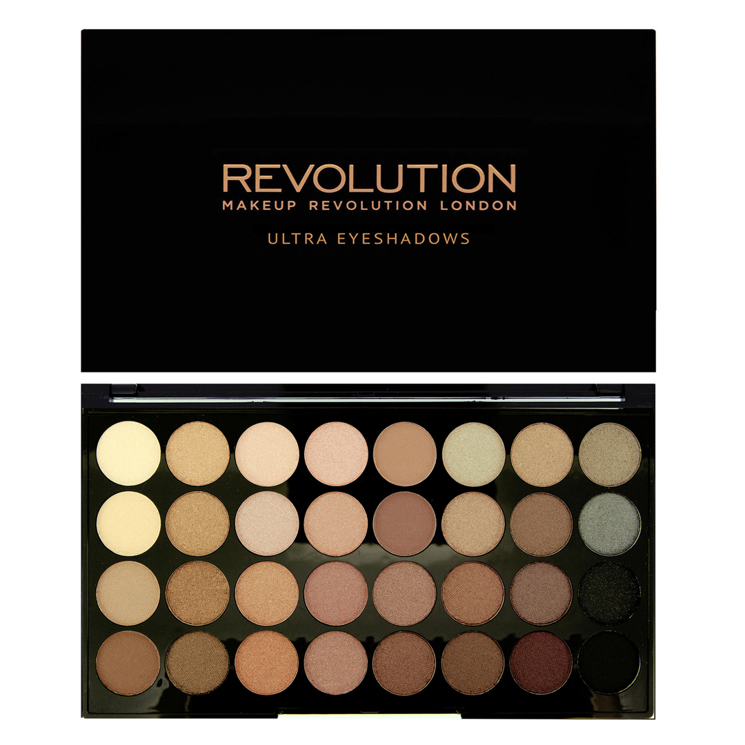 Makeup Revolution Набор из 32 теней 32 Eyeshadow Palette, Flawless, 16 гр23698 Makeup Revolution Набор из 32 теней 32 Eyeshadow Palette, Flawless, 16 гр23698Открой и сойди с ума, попробуй и навсегда влюбись! Эта уникальная палетка станет твоей личной революцией! 32 must have оттенка теней с различными видами финиша - ты не сможешь удержаться от соблазна сделать что-то по-настоящему неповторимое.