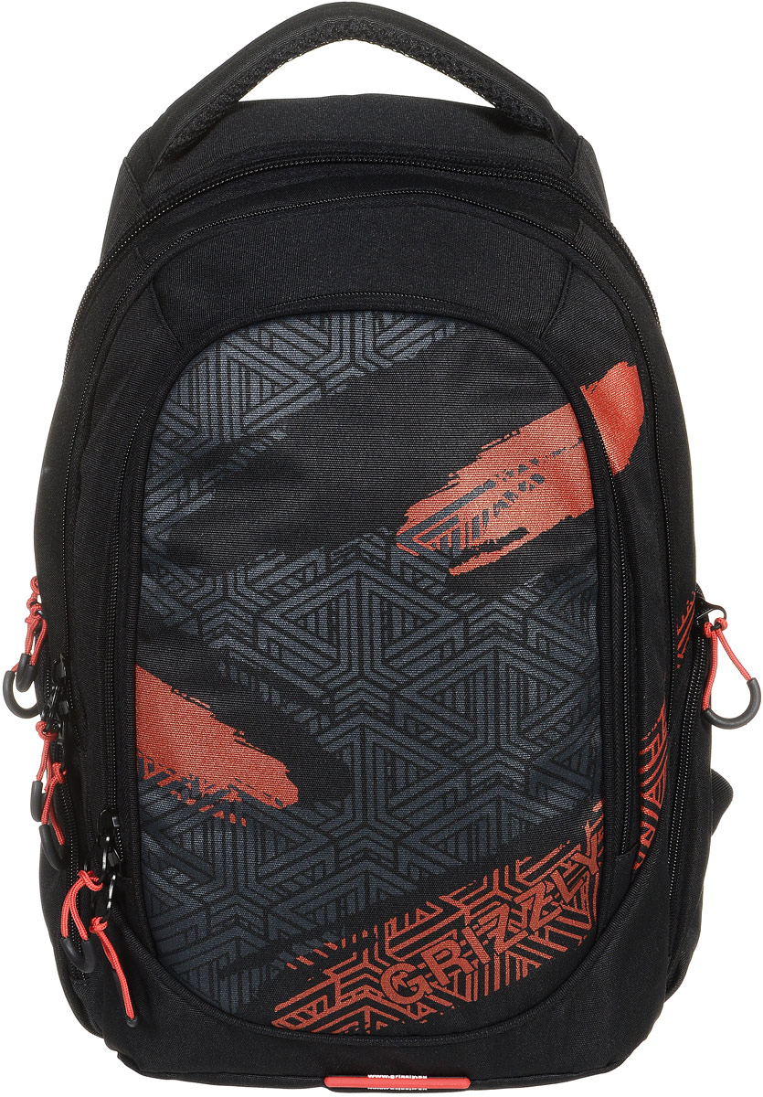 Рюкзак молодежный Grizzly, цвет: черный, красный, 32 л. RU-712-1/1RD-534-2/3 Рюкзак молодежный Grizzly, цвет: черный, красный, 32 л. RU-712-1/1RD-534-2/3Молодежный рюкзак Grizzly выполнен из высококачественного таслана. Рюкзак имеет три отделения, закрывающиеся на круговые застежки-молнии с двумя бегунками. Внутри первого отделения расположен составной пенал-органайзер, который включает в себя три открытых кармашка для канцелярских принадлежностей и сетчатый карман на застежке-молнии. В третьем отделении расположен укрепленный мягкий карман для планшета, который также дополнен прорезным карманом на застежке-молнии.Снаружи, по бокамрюкзака расположены два объемных кармана на застежках-молниях. Изделие оснащено укрепленной спинкой, анатомическими лямками, которые регулируются по длине, и укрепленной ручкой для удобства переноски.Самовыражение - одна из базовых потребностей современного человека. Оригинальные, яркие, остромодные рюкзаки от Grizzly наилучшим образом подчеркнут вашу креативность, индивидуальность и неповторимый стиль!