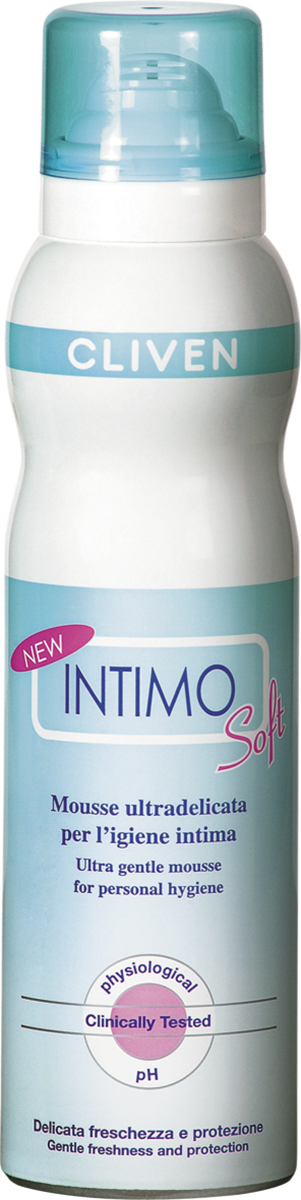 Cliven Intimo Мусс для интимной гигиены сверхнежный 150млFS-00897 Cliven Intimo Мусс для интимной гигиены сверхнежный 150млFS-00897Мусс для интимного ухода нежно заботится об интимных участках вашей кожи, не нарушая естественную защиту