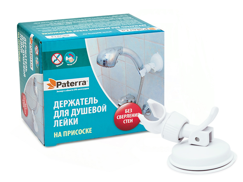 Держатель для душа Paterra, на присоске, 8 х 11 см408-034 Держатель для душа Paterra, на присоске, 8 х 11 см408-034Держатель для душа Paterra, выполненный из пластика и резины, можно прикрепить там, где это необходимо - в душевой кабине или у края ванны во время мытья ребенка. Изделие прочно крепится к любой гладкой поверхности, благодаря качественной вакуумной присоске. Вам теперь не придется сверлить дыры в кафельной плитке или нервничать, что крепление не срабатывает. Благодаря качественным прочным материалам, держатель надежен и долговечен. Размер держателя: 8 х 11 см.