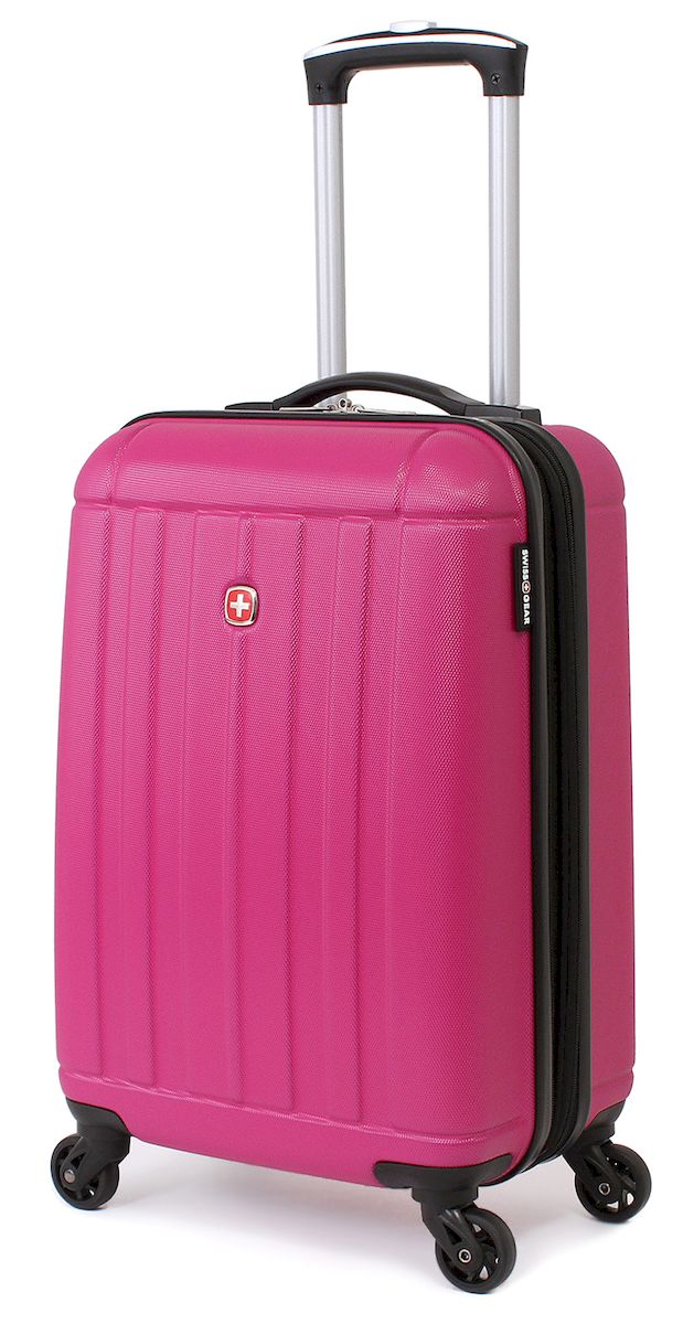 Чемодан SwissGear Uster, цвет: розовый, 37 л. 515446297808154 Чемодан SwissGear Uster, цвет: розовый, 37 л. 515446297808154Чемодан 6297808154 SwissGear Uster, розовый, АБС-пластик, 34x22x48 см, 37 л Дорожный чемодан USTER прекрасный выбор для путешественников! Чемоданы серии USTER сделаны из АБС-пластика, преимущества которого заключаются в высокой прочности при минимальном весе. Да, этот чемодан действительно легок и станет отличным компаньоном в дороге даже для хрупких, миниатюрных дам! Удобная телескопическая ручка, сделанная из авиационного алюминия, целых четыре маневренных колесика, вращающийся на 360 градусов, и наличие сразу двух ручек (сверху и сбоку) делают этот чемодан поистине эргономичным. Внутренняя эргономика также свидетельствует о благородном швейцарском происхождении. В основном пространстве имеется отделение, с закрывающейся на молнию сетчатой стенкой, а для небольших аксессуаров имеется съемный несессер. Надежно зафиксировать ваши вещи в чемодане помогут внутренние перекрестные ремни с удобным замком. Характеристики: Застежки молнии основного отделения чемодана...
