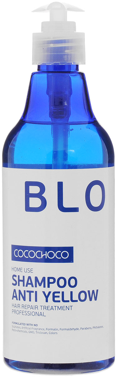 CocoChoco BLOND Шампунь для осветленных волос 500 мл131 CocoChoco BLOND Шампунь для осветленных волос 500 мл131Шампунь Blonde Shampoo Anti Yellow предназначен для ухода за блондированными волосами, а также применяется после процедуры кератинового восстановления волос, помогая максимально сохранить результат на длительный период времени. Шампунь мягко ухаживает за ослабленными после обесцвечивания волосами, обеспечивает бережное очищение и глубокое питание, восстанавливает структуру и обеспечивает нейтрализацию жёлтых пигментов, что помогает поддерживать холодные оттенки блонд. Волосы становятся более крепкими, здоровыми и ухоженными. Шампунь не содержит красителей, нейтрализация происходит за счет светоотражающих компонентов, поэтому он подходит для ежедневного использования.