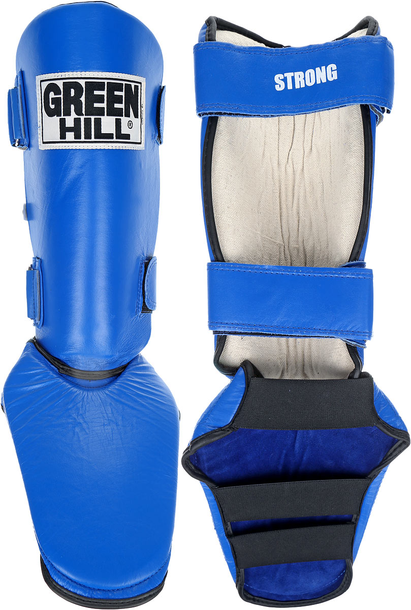 Защита голени и стопы Green Hill Strong, цвет: синий, черный. Размер S. SIPS-6135aSIPS-6135a Защита голени и стопы Green Hill Strong, цвет: синий, черный. Размер S. SIPS-6135aSIPS-6135aЗащита голени и стопы Green Hill Strong необходима при занятиях спортом для защиты пальцев и суставов от вывихов, ушибов и прочих повреждений. Выполнена из высококачественной натуральной кожи. Наполнитель изготовлен из вспененного полимера. Защита закрепляется при помощи ремней на липучках. Защита правильно подобранного размера надежно сидит на ноге, не спадает и не сваливается во время поединка. Длина голени: 31 см. Ширина голени: 14 см. Длина стопы: 19 см. Ширина стопы: 17 см.