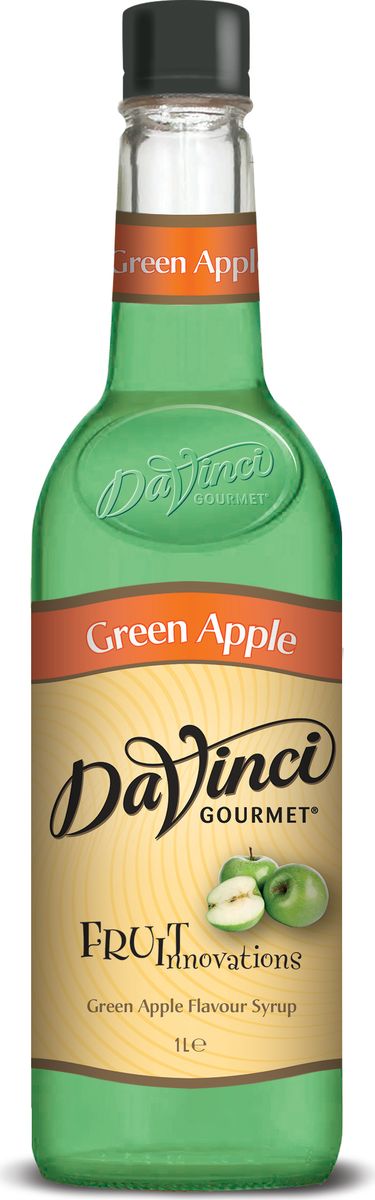DaVinci Зеленое яблоко сироп, 1 л20393758 DaVinci Зеленое яблоко сироп, 1 л20393758Компания DaVinci Gourmet родилась в самой гуще зарождающейся кофейной культуры - в американском Сиэтле в 1989 году. Целью бренда было поддержать развитие кофейной индустрии, подогреть интерес общественности к новому тренду. DaVinci Gourmet создала абсолютно новую линейку ароматизированных сиропов и соусов, чью популярность до сих пор не удалось превзойти ни одной марке. Аромат яблочного желе, во вкусе - яблочное повидло. Идеально подходит для кофейных напитков с содержанием молока и сливок, чая, десертов, лимонадов, безалкогольных и алкогольных коктейлей.