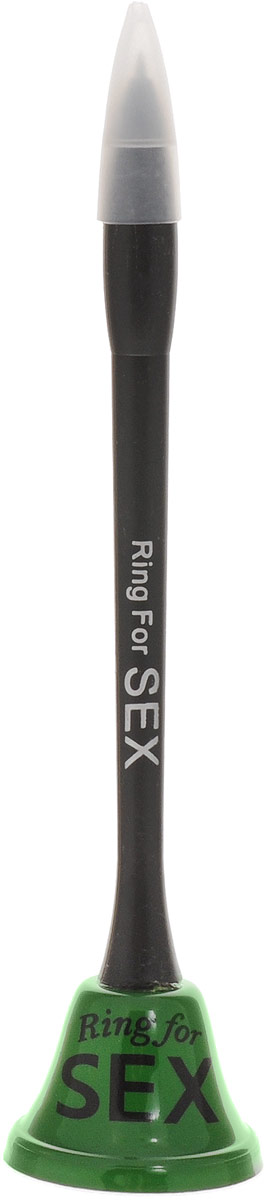 Эврика Ручка-колокольчик Ring For Sex цвет колокола зеленый97117 Эврика Ручка-колокольчик Ring For Sex цвет колокола зеленый97117Яркий колокольчик теперь имеет ещё одно практическое назначение - в его рукоять встроен пишущий стержень. Во время письма колокольчик радостно и громко звенит, а закончив работу, ручку можно поставить вертикально, используя колокол вместо подставки. Ручка-колокольчик Эврика Ring For Sex с синими чернилами дополнена компактным колпачком. Шариковая ручка - это необходимая офисная и бытовая принадлежность и прекрасный сувенир для любителей необычной канцелярии.