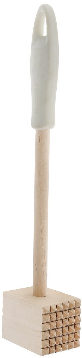Молоток для мяса Tescoma Presto Wood, цвет: белый, длина 27 см637252_белый Молоток для мяса Tescoma Presto Wood, цвет: белый, длина 27 см637252_белыйМолоток для мяса Tescoma Presto Wood выполненный из высококачественной березовой древесины, поможет вам без труда отбить мясо и приготовить его мягким, сочным и вкусным. Элегантная рукоятка имеет противоскользящую обработку из силикона. С боковых сторон отбивающая часть молотка имеет зубчатую поверхность. Молоток не впитывает запахи и легко моется. Нельзя мыть в посудомоечной машине. Молоток для мяса Tescoma Presto Wood станет вашим незаменимым помощником на кухне, а также это практичный и необходимый подарок любой хозяйке! Длина молотка: 27 см. Размер рабочей поверхности: 6 х 4 х 4 см.