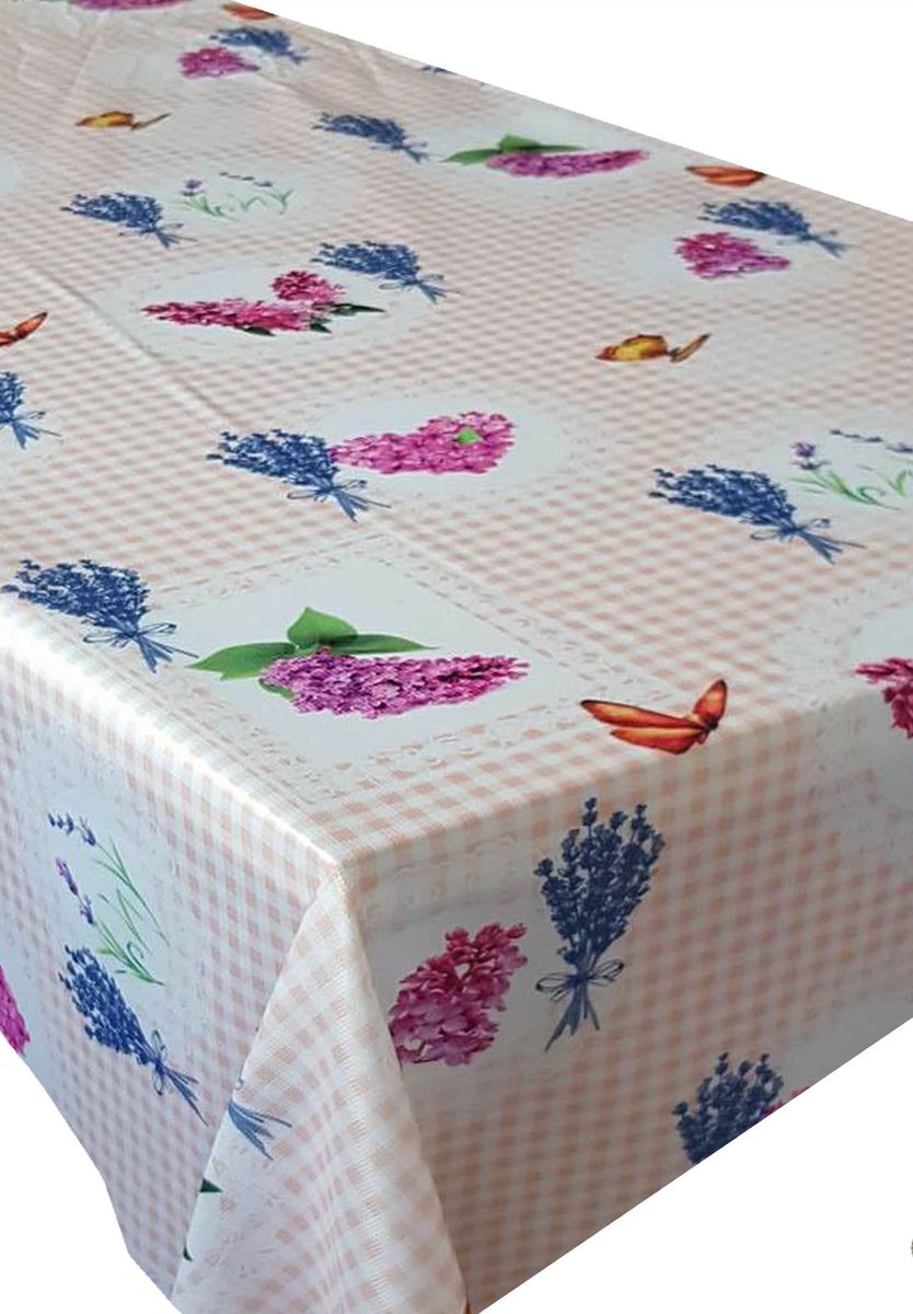 Скатерть Ambesonne Сирень и лаванда на бежевом фоне, прямоугольная, 150 x 220 смBM1519-ELANORSOMON_A Скатерть Ambesonne Сирень и лаванда на бежевом фоне, прямоугольная, 150 x 220 смBM1519-ELANORSOMON_AКрасочная фотоскатерть Ambesonne Сирень и лаванда на бежевом фоне выполнена из тканевого полиэстера и украшена оригинальным рисунком. Изделие создаст атмосферу уюта и домашнего тепла в интерьере вашей кухни. В современном мире кухня - это не просто помещение для приготовления и приема пищи. Это особое место, где собирается вся семья и царит душевная атмосфера.