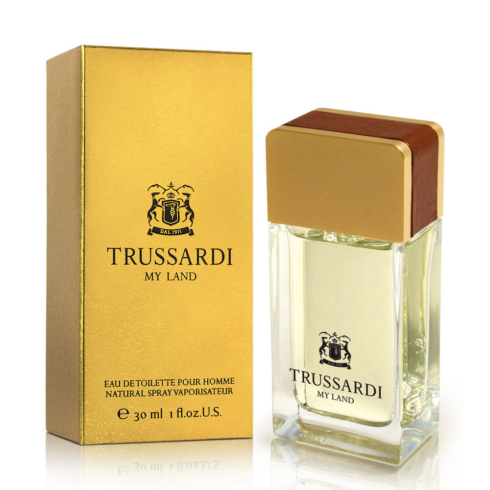 Trussardi My Land Men Туалетная вода, 30 мл11841 Trussardi My Land Men Туалетная вода, 30 мл11841Фужерные. Бергамот, мандарин, лаванда, фиалка, бобы тонка, ветивер, кожа.