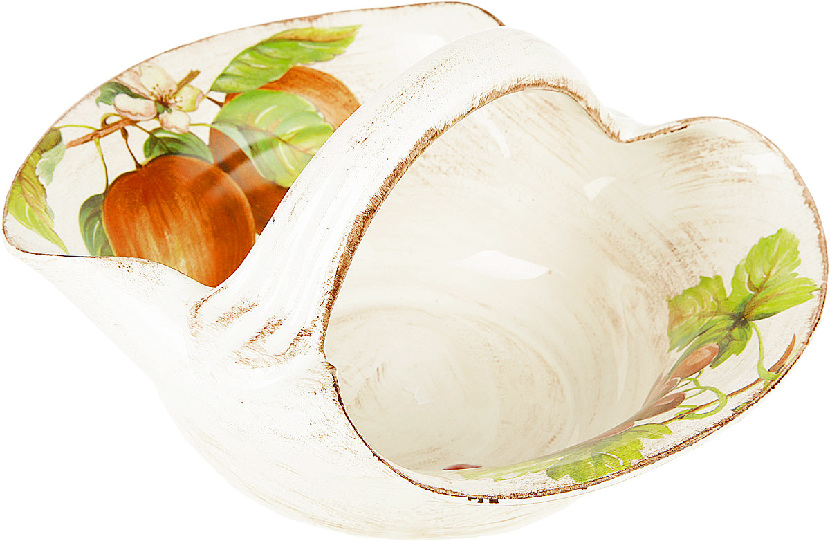 Корзинка Sestesi, с ручкой, 29 х 24 х 17 смFRTT/818 Корзинка Sestesi, с ручкой, 29 х 24 х 17 смFRTT/818Создание компании, претендующей на мировую популярность, требует наличия определенной изюминки. Фирма Lavorazione Ceramiche Sestesi (LCS) – популярный производитель, известный своими первоклассными изделиями из керамики. Дизайнеры компании разрабатывают разнообразные декоры в современном и классическом стилях, ориентируясь на новомодные тенденции.Изделия снабжены подарочными упаковками, поэтому могут быть преподнесены в качестве подарка к любому торжеству. Собрав набор из различных предметов, вы сможете организовать прекрасный и, что особенно важно, функциональный презент молодоженам, новоселам или просто сделать приятный сюрприз для близкого человека. Прекрасные декоры, ручная роспись, превосходное качество и регулярное обновление коллекций позволило итальянской компании Lavorazione Ceramiche Sestesi достаточно быстро выйти на мировой уровень. Сегодня ее изделия известны далеко за рубежом. Роскошная керамика LCS по вкусу ценителям изысканной посуды, выполненной в флорентийском стиле.