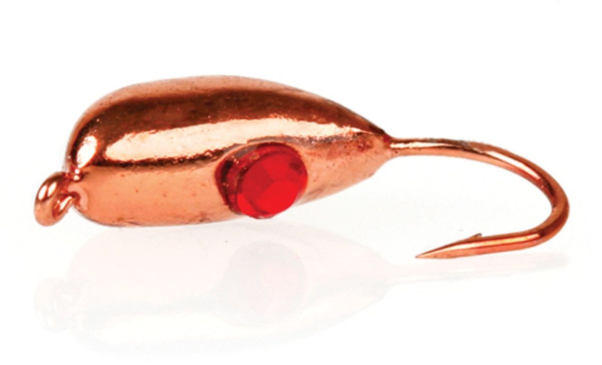 Мормышка вольфрамовая Asseri Рижский банан Swarovski, цвет: медный, красный, 2,6 г, 5 шт10948 Мормышка вольфрамовая Asseri Рижский банан Swarovski, цвет: медный, красный, 2,6 г, 5 шт10948Мормышка Asseri Рижский банан Swarovski изготовлена из вольфрама и оснащена крючком. Изделие бликует в воде, что делает ее более привлекательной для хищных рыб. Кристалл имитирует глазик краба.Главное достоинство вольфрамовой мормышки - большой вес при малом объеме. Эта особенность дает большие преимущества при ловле, так как позволяет быстро погрузить приманку на требуемую глубину и лучше чувствовать игру мормышки.Размер: 4,8 х 11 мм.