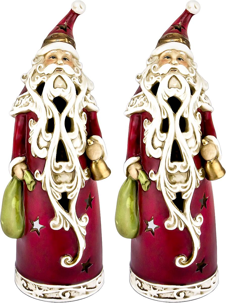 Набор подсвечников Mister Christmas Дед Мороз, высота 24 см, 2 штFD-SET7 Набор подсвечников Mister Christmas Дед Мороз, высота 24 см, 2 штFD-SET7Набор Mister Christmas Дед Мороз состоит из двух подсвечников, выполненных из керамики. Оригинальный дизайн и красочное исполнение создадут праздничное настроение. Каждый подсвечник выполнен в форме Деда Мороза и оснащен отверстием для одной чайной свечи. Вы можете поставить такие подсвечники в любом месте, где они будут удачно смотреться, и радовать глаз. Кроме того такой набор станет отличным вариант подарка для ваших близких и друзей в преддверии Нового года.