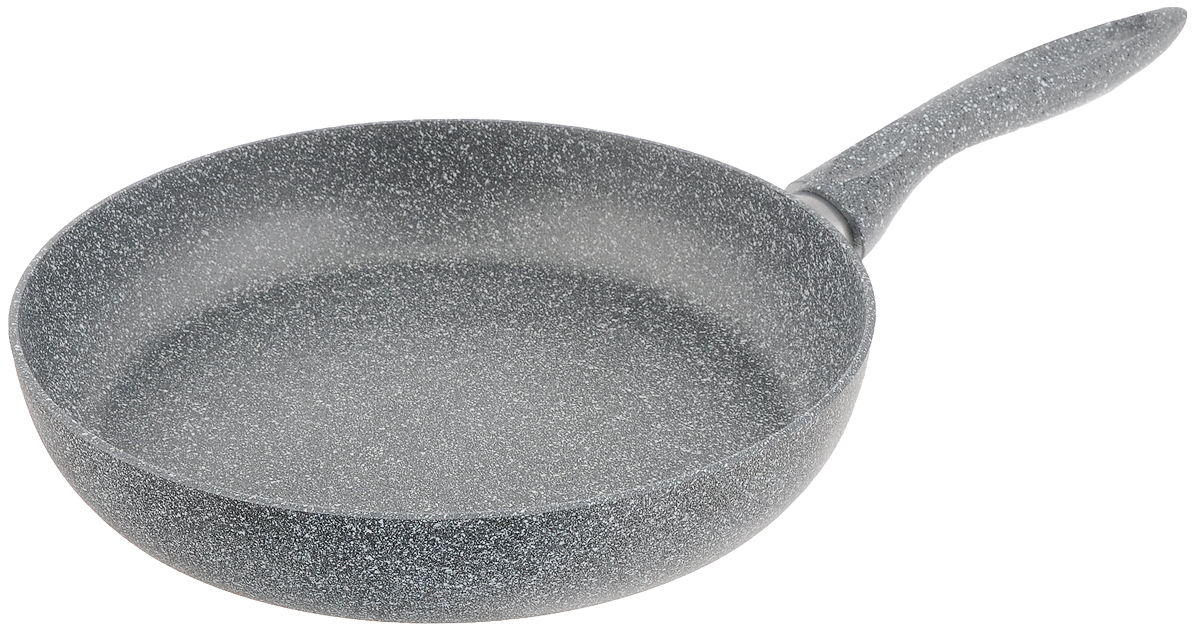 Сковорода Scovo Stone Pan, с мраморным покрытием. Диаметр 28 смST-005 Сковорода Scovo Stone Pan, с мраморным покрытием. Диаметр 28 смST-005Сковорода Scovo Stone Pan создана из алюминия, который обладает не только превосходными теплораспределительными свойствами, но и устойчивостью к деформации даже при интенсивном использовании. Усиленное антипригарное покрытие Quantum2 с эффектом мрамора не содержит PFOA и абсолютно безопасно для здоровья. Толщина дна и высота бортов сковороды оптимальны для разных способов приготовления. Сковорода оснащена пластиковой ручкой, благодаря чему она удобно уместится в руке и не выскользнет. Сковорода подходит для газовых, электрических и стеклокерамических плит. Также ее можно мыть в посудомоечной машине. Диаметр сковороды: 28 см. Высота стенки: 5,5 см.