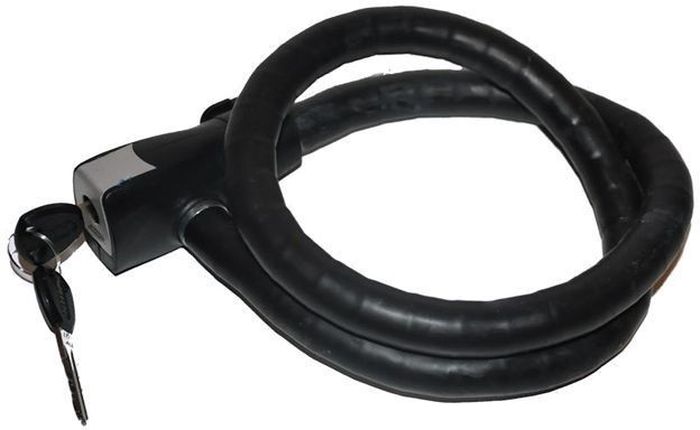 Велозамок Abus Centuro 860/85, с ключами, цвет: черныйCRL-3BL Велозамок Abus Centuro 860/85, с ключами, цвет: черныйCRL-3BLВелосипедный замок Abus 1900/55 - это отличная вещь для сохранности вашего велосипеда. Гибкий стальной трос выполнен с синтетическим покрытием для предотвращения повреждения лакокрасочного покрытия велосипеда. Замок с автоматической защелкой. Уровень защиты: 8. Количество ключей: 2 шт.Длина троса: 110 см.Диаметр троса: 20 мм.