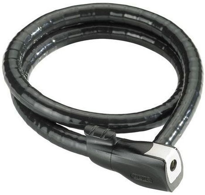 Велозамок Abus Centuro 860/110, с ключами, цвет: черныйMW-1462-01-SR серебристый Велозамок Abus Centuro 860/110, с ключами, цвет: черныйMW-1462-01-SR серебристыйКомпактный велозамок Abus Centuro рекомендуется для использования в условиях со средним риском хищения. Гибкий стальной кабель в ПВХ оболочке дополнен автоматической защелкой, что значительно упрощает использование этого велозамка.Степень защиты: 8.Количество ключей: 2 шт.Толщина троса: 20 мм.Длина: 110 см.