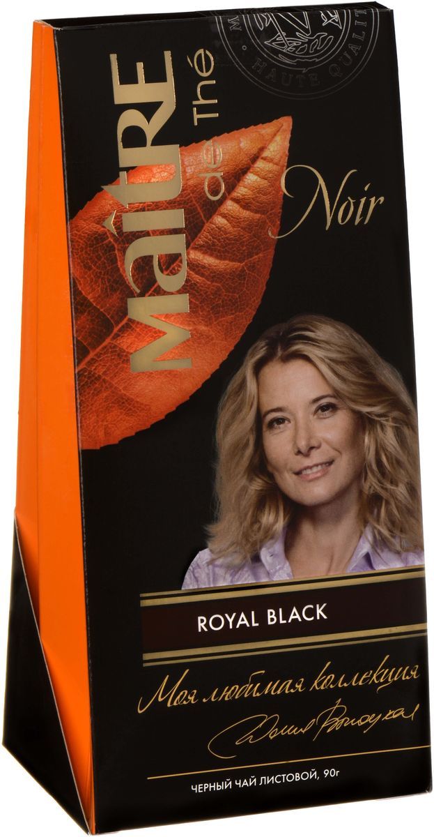 Maitre чай черный Royal Black, 90 г0120710 Maitre чай черный Royal Black, 90 г0120710Уникальный авторский купаж на основе редчайшего чая из индийского чайного региона Нилгири. Настой чая обладает тонким нежным чайным ароматом.