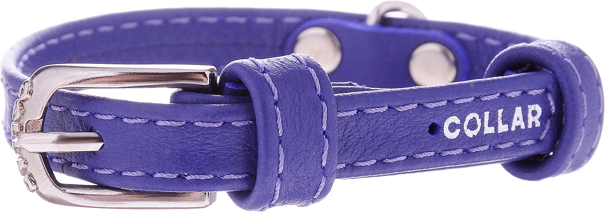 Ошейник для собак CoLLaR Glamour, цвет: фиолетовый, ширина 9 мм, обхват шеи 19-25 см. 320132019 Ошейник для собак CoLLaR Glamour, цвет: фиолетовый, ширина 9 мм, обхват шеи 19-25 см. 320132019Ошейник CoLLaR Glamour изготовлен из кожи, устойчивой к влажности и перепадам температур. Клеевой слой, сверхпрочные нити, крепкие металлические элементы делают ошейник надежным и долговечным. Изделие отличается высоким качеством, удобством и универсальностью. Размер ошейника регулируется при помощи металлической пряжки. Имеется металлическое кольцо для крепления поводка. Ваша собака тоже хочет выглядеть стильно! Такой модный ошейник станет для питомца отличным украшением и выделит его среди остальных животных. Минимальный обхват шеи: 19 см. Максимальный обхват шеи: 25 см. Ширина: 9 мм.