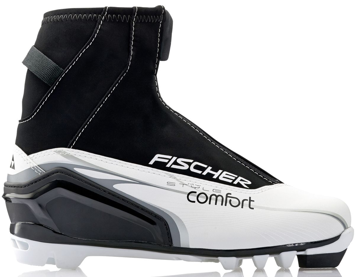 Ботинки лыжные женские Fischer XC Comfort My Style, цвет: черный, белый. S29914. Размер 37Karjala Comfort NNN Ботинки лыжные женские Fischer XC Comfort My Style, цвет: черный, белый. S29914. Размер 37Karjala Comfort NNNБотинки лыжные беговые Fischer XC Comfort My Style - отличный выбор для стильных лыжниц. Высокий клапан на молнии и водоотталкивающий утеплитель Comfort Guard защищает от холода и проникновения влаги при катании.ТЕХНОЛОГИИ:LADIES FIT CONCEPTДля женской целевой группы разработан свой тип колодки, который обеспечивает наилучший комфорт при катании и максимальную передачу энергии.INJECTED EXTERIOR HEEL CAPНаружная пластиковая вставка анатомической формы в пяточной части обеспечивает комфортное облегание ботинок и отличную передачу энергии. EASY ENTRY LOOPSШирокое раскрытие ботинка и практичная петля на пятке облегчают надевание/ снимание ботинок. LACE COVERДополнительная защита шнуровки предотвращает проникновение влаги и холода. CLEANSPORT NXTСпециальная пропитка подкладки и стелек ботинок. Система из полезных микробов, которые устраняют неприятный запах. COMFORT GUARDОчень легкий, водоотталкивающий изоляционный материал дополнительно защищает от холода мысок и переднюю часть стопы.