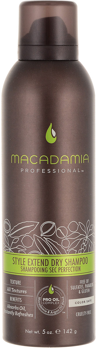 Macadamia Professional Сухой шампунь Продли свой Стиль, 150 мл500108 Macadamia Professional Сухой шампунь Продли свой Стиль, 150 мл500108Легкий сухой шампунь Macadamia Professional с экстрактами алое вера, цветов пассифлоры и рисовым крахмалом продлевает срок укладки и созданного образа. Абсорбирует загрязнения и себум, мгновенно освежает волосы. Ваши волосы снова чистые, подвижные и объемные!