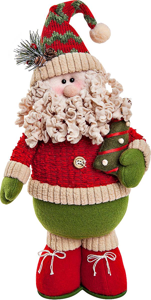 Игрушка новогодняя мягкая Mister Christmas Дед Мороз, высота 38 смSP-01-DM Игрушка новогодняя мягкая Mister Christmas Дед Мороз, высота 38 смSP-01-DMМягкая новогодняя игрушка Mister Christmas Дед Мороз, изготовленная из текстиля, прекрасно подойдет для праздничного декора дома. Изделие можно разместить в любом понравившемся вам месте. Новогодняя игрушка несет в себе волшебство и красоту праздника. Создайте в своем доме атмосферу веселья и радости, украшая дом красивыми игрушками, которые будут из года в год накапливать теплоту воспоминаний. Высота игрушки: 38 см.