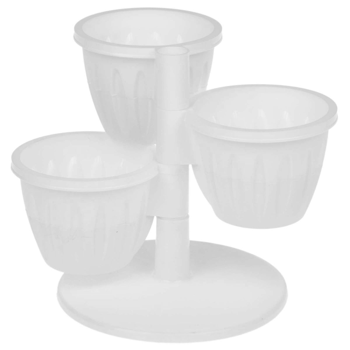 Цветочный каскад JetPlast Каскад, с подставкой, цвет: белый, 29 x 23 см4612754051151 Цветочный каскад JetPlast Каскад, с подставкой, цвет: белый, 29 x 23 см4612754051151Цветочный каскад состоит из трех горшков, установленных на одну подставку. Каждый горшок состоит из двух частей: в верхнюю высаживается растение, а нижняя часть используется как резервуар для воды. Цветочный каскад позволяет вам эффективно использовать площадь подоконника для высадки растений.