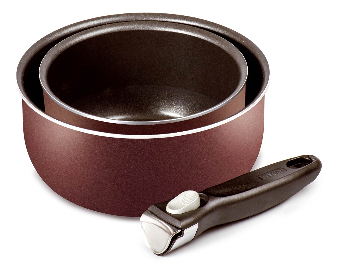 Набор ковшей Tefal Ingenio, с антипригарным покрытием, цвет: красный, 3 предмета4154830 Набор ковшей Tefal Ingenio, с антипригарным покрытием, цвет: красный, 3 предмета4154830Набор Tefal Ingenio состоит из двух ковшей и съемной ручки. Ковши изготовлены из алюминия с антипригарным покрытием Powerglide, которое благодаря усовершенствованному верхнему слою обеспечивает отличные антипригарные свойства и износостойкость даже при длительном использовании. Элегантную и практичную ручку Ingenio 3, выполненную из бакелита, вы сможете отсоединить одним движением. Благодаря съемной ручке посуда легко и просто вкладывается друг в друга по принципу матрешки и хранится, занимая минимум места. Готовое блюдо можно не перекладывать в другую посуду, поскольку данный набор подходит и для сервировки стола. Благодаря специальной технологии Durabase устойчивое к деформации многослойное дно Diffusal обеспечивает оптимальное распределение тепла и равномерное приготовление пищи. Вся посуда Tefal имеет уникальный индикатор нагрева Thermo-Spot. Если индикатор стал равномерно красным, то дно достигло оптимальной для ...