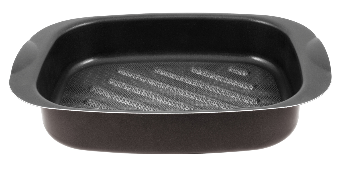 Противень для запекания Tefal Natura, с антипригарным покрытием, 39 х 28 смJ1202002 Противень для запекания Tefal Natura, с антипригарным покрытием, 39 х 28 смJ1202002Противень для запекания Tefal Natura выполнен из переработанного алюминия, обладающего большой износостойкостью и надежностью. Изделие не содержит вредных для организма веществ (PFOA, кадмий, свинец). Технология антипригарного покрытия Cuisson Homogene способствует оптимальному распределению тепла. Противень легко чистить и мыть. По бокам противень оснащен двумя удобными ручками. Можно мыть в посудомоечной машине. Внешний размер противня: 39 х 28 см. Внутренний размер противня: 33 х 24 см. Высота стенок противня: 7 см.