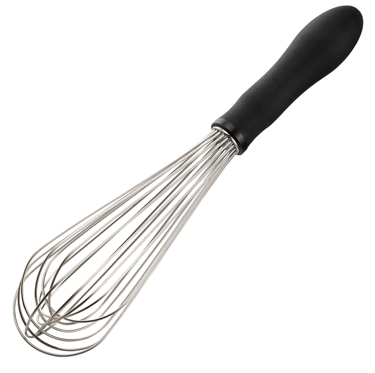 Венчик Tefal Comfort Touch, длина 28 см. K0690414K0690414 Венчик Tefal Comfort Touch, длина 28 см. K0690414K0690414Венчик Tefal Comfort Touch изготовлен из нержавеющей стали и предназначен для быстрого взбивания смесей. Удобная ручка, изготовленная из прорезиненного пластика, не позволит выскользнуть венчику из вашей руки, сделает приятным процесс приготовления любого блюда. На ручке имеется небольшое отверстие, за которое изделие можно подвесить в любом удобном для вас месте. Практичный и удобный венчик Tefal Comfort Touch займет достойное место среди аксессуаров на вашей кухне. Можно мыть в посудомоечной машине. Длина венчика: 28 см. Размер рабочей поверхности: 6,5 х 6,5 х 16,5 см.