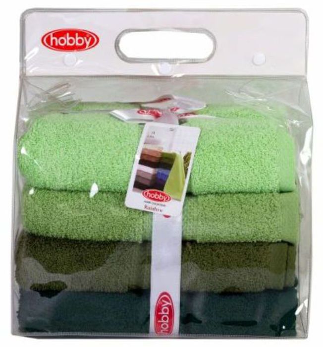 Набор полотенец Hobby Home Collection Rainbow, цвет: светло-зеленый, оливковый, темно-зеленый, 50 х 90 см, 4 шт1501001194 Набор полотенец Hobby Home Collection Rainbow, цвет: светло-зеленый, оливковый, темно-зеленый, 50 х 90 см, 4 шт1501001194Набор Hobby Home Collection Rainbow состоит из четырех махровых полотенец, выполненных из натурального 100% хлопка. Изделия мягкие, отлично впитывают влагу, быстро сохнут, сохраняют яркость цвета и не теряют форму даже после многократных стирок. Полотенца Hobby Home Collection Rainbow очень практичны и неприхотливы в уходе. Они легко впишутся в любой интерьер благодаря своей нежной цветовой гамме. Размер полотенец: 50 х 90 см.