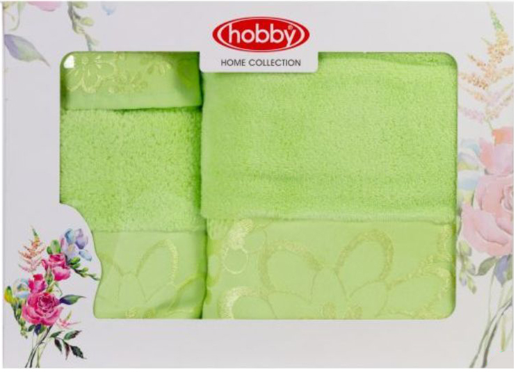 Набор полотенец Hobby Home Collection Dora, цвет: зеленый, 3 шт1501001217 Набор полотенец Hobby Home Collection Dora, цвет: зеленый, 3 шт1501001217Набор Hobby Home Collection Dora состоит из трех махровых полотенец, выполненных из натурального 100% хлопка. Изделия мягкие, отлично впитывают влагу, быстро сохнут, сохраняют яркость цвета и не теряют форму даже после многократных стирок. Полотенца Hobby Home Collection Dora очень практичны и неприхотливы в уходе. Они легко впишутся в любой интерьер благодаря своей нежной цветовой гамме.