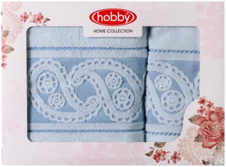 Полотенце махровое Hobby Home Collection Hurrem, цвет: голубой, 50х90 см, 70х140 см, 2 шт1501001222 Полотенце махровое Hobby Home Collection Hurrem, цвет: голубой, 50х90 см, 70х140 см, 2 шт1501001222Полотенца марки Хобби уникальны и разрабатываются эксклюзивно для данной марки. При создании коллекции используются самые высокотехнологичные ткацкие приемы. Дизайнеры марки украшают вещи изысканным декором. Коллекция линии соответствует актуальным тенденциям, диктуемым мировыми подиумами и модой в области домашнего текстиля.