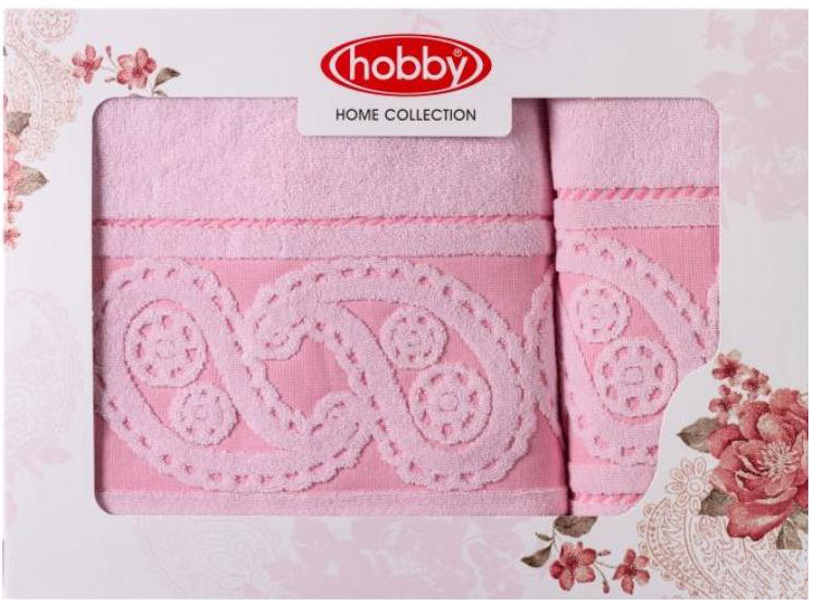 Набор полотенец Hobby Home Collection Hurrem, цвет: светло-розовый, 2 шт1501001228 Набор полотенец Hobby Home Collection Hurrem, цвет: светло-розовый, 2 шт1501001228Набор Hobby Home Collection Hurrem состоит из двух махровых полотенец, выполненных из натурального 100% хлопка. Изделия мягкие, отлично впитывают влагу, быстро сохнут, сохраняют яркость цвета и не теряют форму даже после многократных стирок. Полотенца Hobby Home Collection Hurrem очень практичны и неприхотливы в уходе. Они легко впишутся в любой интерьер благодаря своей нежной цветовой гамме. Размер полотенец: 50 х 90 см; 70 х 140 см.
