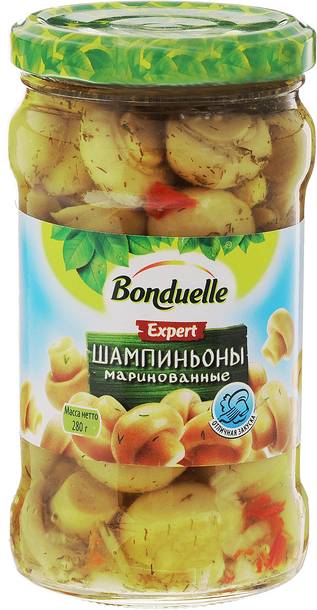 Bonduelle шампиньоны маринованные, 280 г4722 Bonduelle шампиньоны маринованные, 280 г4722Маринованные шампиньоны Bonduelle - для тех, кто ищет что-то уникальное. Шампиньоны Bonduelle не имеют аналогов на российском рынке: ровные, золотистые, аппетитные - они не только красивы, но и безумно вкусны! Все благодаря особенной рецептуре приятного сладкого маринада с укропом, красным болгарским перцем и специями. Уважаемые клиенты! Обращаем ваше внимание, что полный перечень состава продукта представлен на дополнительном изображении.