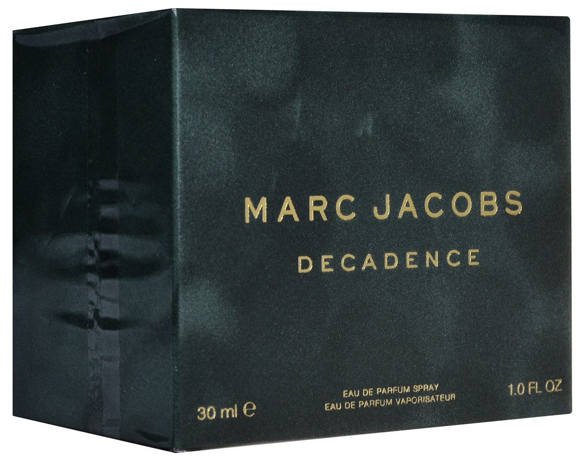 Marc Jacobs Decadence Парфюмерная вода женская 30 мл58995004000 Marc Jacobs Decadence Парфюмерная вода женская 30 мл58995004000Marc Jacobs Decadence - Это утонченный чувственный древесный аромат. Он очаровывает с первых страстных нот сочной итальянской сливы, золотого душистого шафрана и утонченного ириса. Сердце аромата пронизано чарующим благоуханием болгарской розы, пышным звучанием фиалкового корня и нотами великолепного жасмина самбак. Сексуальные аккорды жидкой амбры, ветивера и пьянящего сухого папирусного дерева сплетаются в классический самодостаточный и изысканный шлейф.decadence поднимает легкие и очаровательные композиции от marc jacobs на новый уровень роскоши и элегантности. Верхняя нота: Слива, Ирис и Шафран. Средняя нота: Болгарская роза, Жасмин самбак и Ирис. Шлейф: Амбра, Ветивер и Папирус. Шафран, ирис и итальянская слива, в сочетании с древесными аккордами создают аромат Marc Jacobs Decadence. Дневной и вечерний аромат.