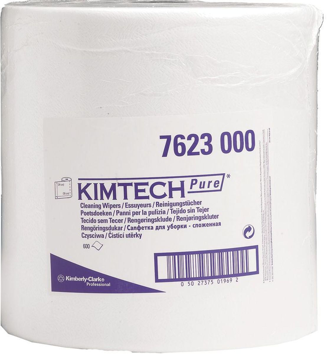 Салфетка протирочная Kimtech Pure, 600 листов. 76237623 Салфетка протирочная Kimtech Pure, 600 листов. 76237623Идеальное решение для сухой очистки оборудования высокой степени важности и поверхностей в фармацевтической промышленности, в высокотехнологичных биотехнологических отраслях, при производстве медицинского оборудования, очистки на участках пищевой промышленности. Формат поставки: белые однослойные салфетки, большой рулон с перфорацией для зон с высокой проходимостью. Может использоваться с переносными или стационарными диспенсерами для контроля расхода продукта и уменьшения объема отходов. Ассортимент высокоэффективных протирочных средств для использования в чистых помещениях класса ISO 4 и выше.