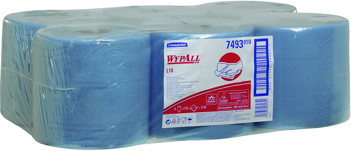 Полотенца бумажные Wypall L10 Extra, 6 рулонов. 74937493 Полотенца бумажные Wypall L10 Extra, 6 рулонов. 74937493Бумажные полотенца Wypall L10 Extra отличаются особенной прочностью и быстротой впитывания жидкостей. Они идеально подойдут для универсальных задач: сбора грязи, работы с маслом, протирки и впитывания жидкостей в пищевой промышленности, а также в автомобильной индустрии и многих других областей. В набор входит: 6 рулонов. Количество листов в рулоне: 525 шт.