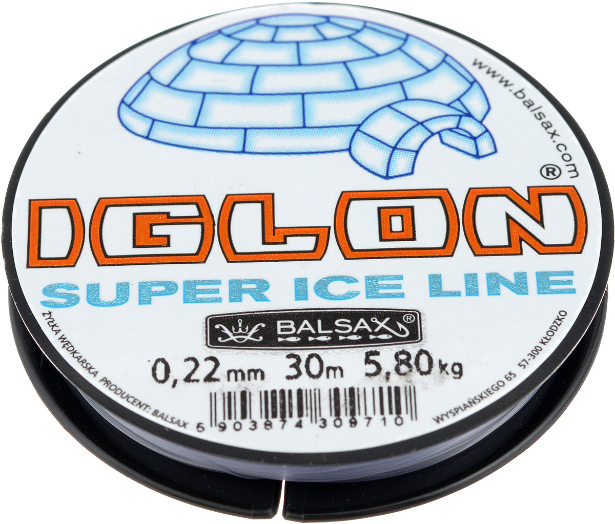 Леска зимняя Balsax Iglon, 30 м, 0,22 мм, 5,8 кгФуфайка Verticale FELX Леска зимняя Balsax Iglon, 30 м, 0,22 мм, 5,8 кгФуфайка Verticale FELXЛеска Balsax Iglon изготовлена из 100% нейлона и очень хорошо выдерживает низкие температуры. Даже в самом холодном климате, при температуре вплоть до -40°C, она сохраняет свои свойства практически без изменений, в то время как традиционные лески становятся менее эластичными и теряют прочность.Поверхность лески обработана таким образом, что она не обмерзает и отлично подходит для подледного лова. Прочна в местах вязки узлов даже при минимальном диаметре.