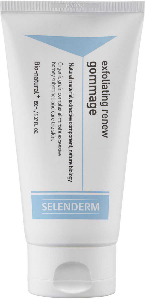 Selenderm Отшелушивающий обновляющий гоммаж, 150 мл3080 Selenderm Отшелушивающий обновляющий гоммаж, 150 мл3080Отшелушивающий обновляющий гоммаж Selenderm (150ml) (Selenderm Exfoliating renew gommage) Нежное глубокое очищение, минимизирует раздражение кожи. - удаляет ороговевшие мертвые клетки и загрязнения с поверхности кожи. - Растительные масла и экстракты после очищения помогают сохранить кожу увлажненной, и поддерживают ощущение влажности в течение всего дня