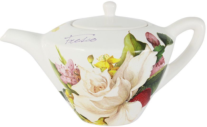 Чайник заварочный Ceramiche Viva Фреско, 1 лCV2-T07-11048-AL Чайник заварочный Ceramiche Viva Фреско, 1 лCV2-T07-11048-ALЗаварочный чайник Ceramiche Viva Фреско изготовлен из высококачественной керамики и оформлен красивым рисунком. Поверхность изделия покрыта высококачественной глазурью, не содержащей свинца. Чайник снабжен удобным носиком и крышкой. Керамическая посуда итальянской фабрики Ceramiche Viva известна не только своим превосходным качеством, но и удивительными, неповторимыми дизайнами, отличающими ее от любой другой керамической посуды.