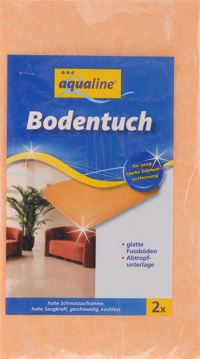 Тряпка для мытья пола Aqualine, впитывающая, 50 х 60 см, 2 шт5005 Тряпка для мытья пола Aqualine, впитывающая, 50 х 60 см, 2 шт5005Мягкая тряпка Aqualine, выполненная из вискозы и полипропилена, отлично подойдет для мытья гладких полов. Она эффективно собирает грязь и влагу, не оставляя разводов. Тряпка обладает высокой впитывающей способностью и легко выжимается. Также она может использоваться в качестве подложки для сушки мокрых изделий. Тряпку можно стирать при температуре до 95°С.