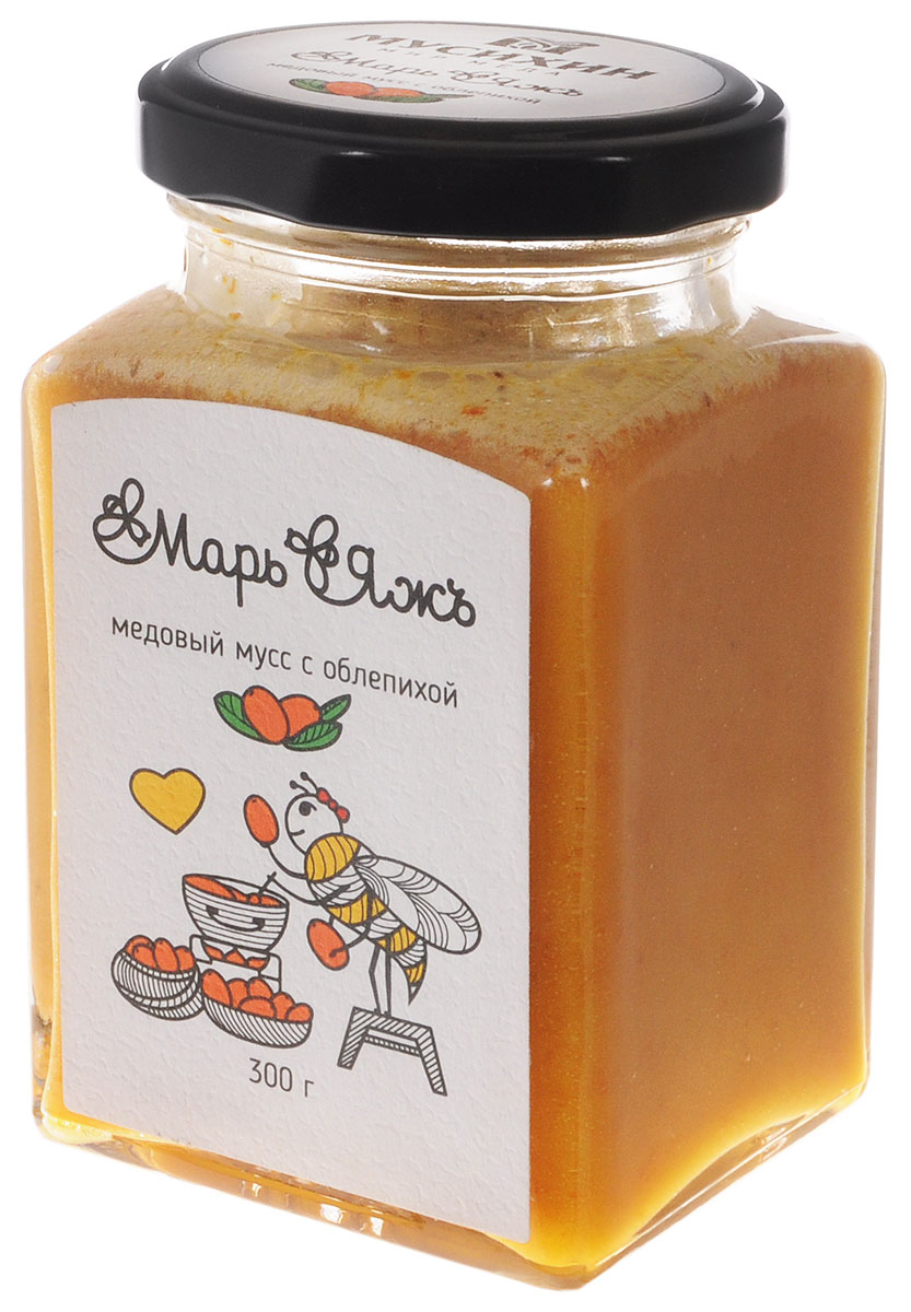 Марь&Яжъ медовый мусс с облепихой, 300 г5096 Марь&Яжъ медовый мусс с облепихой, 300 г5096Медовый мусс с облепихой – это не только очень вкусно, но и невероятно полезно! Облепиха еще со времен Древней Греции использовалась для поддержания красоты и здоровья. Даже сегодня на ее основе изготавливаются средства для лечения хронических и воспалительных заболеваний. Десерт богат витаминами С, В1, В2, К, Р, Е, в нем содержится лимонная, яблочная, кофейная кислота.