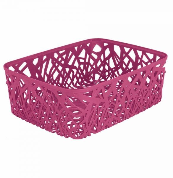 Корзина универсальная Curver Neo Colors, цвет: фуксия, 37,7 x 29 x 12,7 см04161-437-03 Корзина универсальная Curver Neo Colors, цвет: фуксия, 37,7 x 29 x 12,7 см04161-437-03Универсальная корзина Curver Neo Colors изготовлена из высококачественного пластика. Стенки и дно изделия оформлены изящной перфорацией. Корзина предназначена для хранения различных предметов в ванной, на кухне, на даче или в гараже. Позволяет хранить мелкие вещи, исключая возможность их потери.