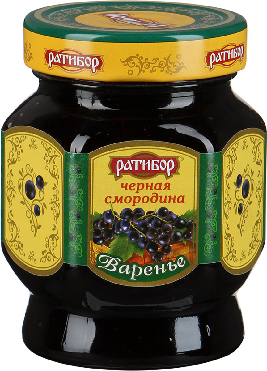 Ратибор варенье Черная смородина, 400 г0120710 Ратибор варенье Черная смородина, 400 г0120710Вкусное варенье из ароматных спелых ягод черной смородины хранит в себе множество ценных для организма веществ и особенно богато витамином C. Наслаждайтесь круглый год смородиновым вареньем!Кушайте на здоровье!