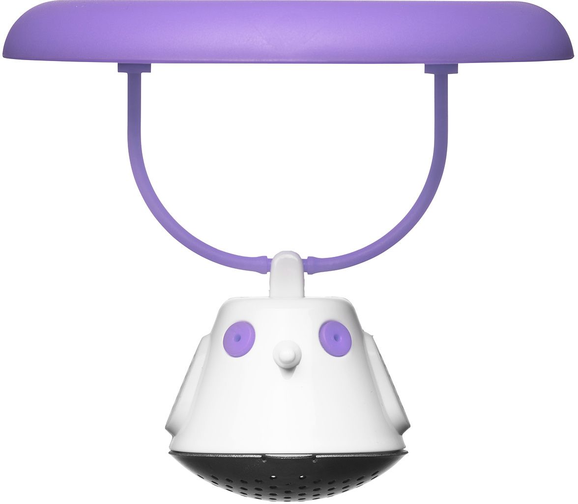 Емкость для заваривания чая QDO Birdie Swing, с крышкой, цвет: фиолетовый567394 Емкость для заваривания чая QDO Birdie Swing, с крышкой, цвет: фиолетовый567394Оригинальная емкость для заваривания чая в виде небольшой птички. Снабжена крышкой для кружки, с помощью которой можно быстро и безопасно приготовить любимый напиток. Одним легким движением откройте стальной фильтр, наполните его необходимым количеством чайных листьев, так же легко закройте и поместите в горячую воду. Крышка не только поможет чаю завариться быстрее, но и убережет ваши пальцы от возможного нагревания. Когда чай готов, просто поднимите крышку, переверните и положите на стол. Вся жидкость с заварника будет стекать в нее, как в поднос - очень удобно. Емкость можно мыть в посудомоечной машине. Материал - нержавеющая сталь и пластик без содержания бисфенола-А.