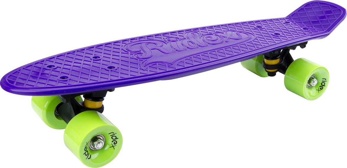 Круизер Ridex Berry, 22x6, ABEC-7УТ-00009652 Круизер Ridex Berry, 22x6, ABEC-7УТ-00009652Наиболее подходящая модель для передвижения по ровной поверхности, ориентированная на подрастающих любителей катания. Классическая пластиковая 22 дека обеспечивает прочность круизера. Усиленная пластиковая подвеска рассчитана на небольшие нагрузки. Колеса и бушинги из ПВХ достаточно жесткие, как раз подходящие для тех, кто пока учится кататься без маневренных поворотов и на небольшой скорости. Материалы комплектующих отличаются незначительным весом, что делает круизер гибким и легким. Яркий дизайн позволит Вашему чаду похвастаться перед сверстниками и несомненно понравится всем окружающим!