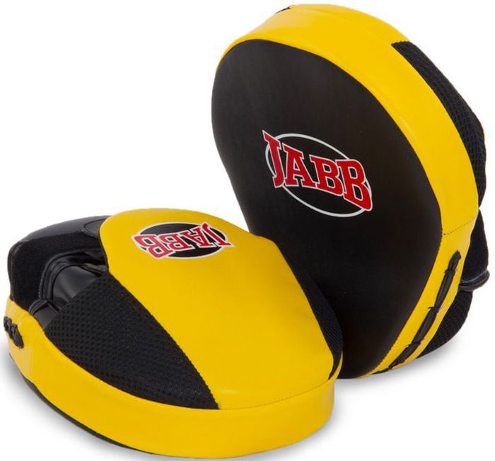 Лапа боксерская Jabb JE-2190, цвет: черный, желтый, 2 шт311054 Лапа боксерская Jabb JE-2190, цвет: черный, желтый, 2 шт311054Застежка: Velcro для фиксации на руке Материал: полиуретан Наполнитель: синтетическая пена Рекомендованы: для тренирующихся спортсменов