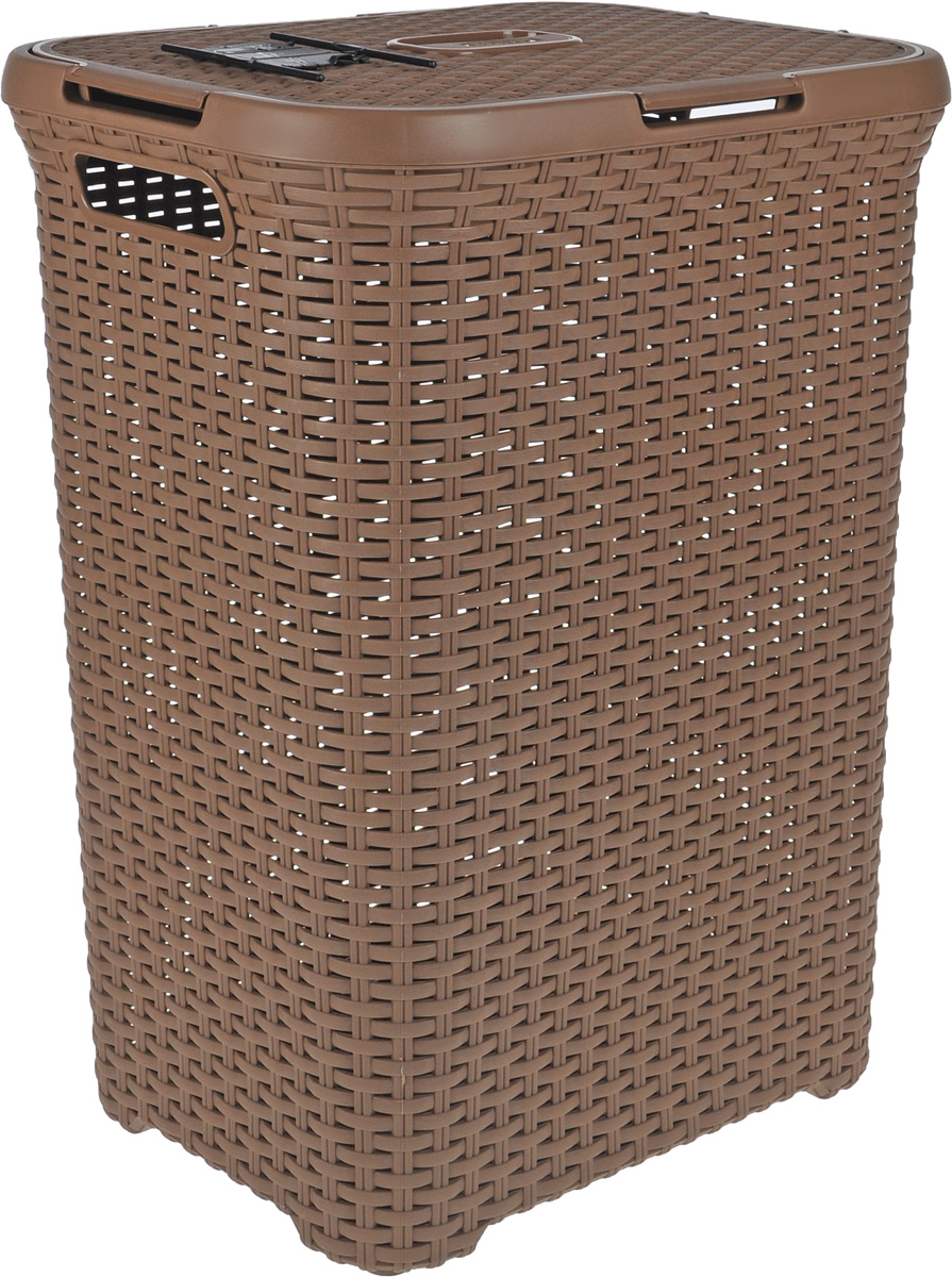 Корзина для белья Curver Rattan Style, цвет: коричневый, 60 л00707-213-01 Корзина для белья Curver Rattan Style, цвет: коричневый, 60 л00707-213-01Корзина для белья Curver Rattan Style изготовлена из прочного полипропилена. Она отлично подойдет для хранения белья перед стиркой. Специальные отверстия на стенках создают идеальные условия для проветривания. Изделие оснащено удобными ручками. Крышка открывается в двух положениях. Такая корзина для белья прекрасно впишется в интерьер ванной комнаты. Размер корзины: 45 х 34 х 62 см.