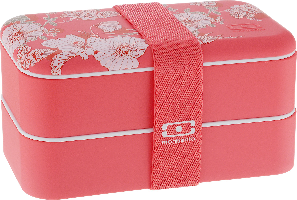 Ланч-бокс Monbento Original Graphic Floral, 1 л1000 02 410 Ланч-бокс Monbento Original Graphic Floral, 1 л1000 02 410Ланчбокс Monbento Original Graphic Floral изготовлен из высококачественного пищевого пластика с приятным на ощупь прорезиненным покрытием soft-touch. Предназначен для хранения и переноски пищевых продуктов. Ланчбокс представляет собой два прямоугольных контейнера, в которых удобно хранить различные блюда. В комплекте также предусмотрена емкость для соуса, которая удобно помещается в одном из контейнеров. Контейнеры вакуумные, что позволяет продуктам дольше оставаться свежими и вкусными. Боксы дополнительно фиксируются друг над другом эластичным ремешком. Компактные размеры позволят хранить ланчбокс в любой сумке. Его удобно взять с собой на работу, отдых, в поездку. Теперь любимая домашняя еда всегда будет под рукой, а яркий дизайн поднимет настроение и подарит заряд позитива. Можно использовать в микроволновой печи и для хранения пищи в холодильнике, можно мыть в посудомоечной машине. В крышке каждого контейнера - специальная...